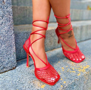 Sandales à talons Maille