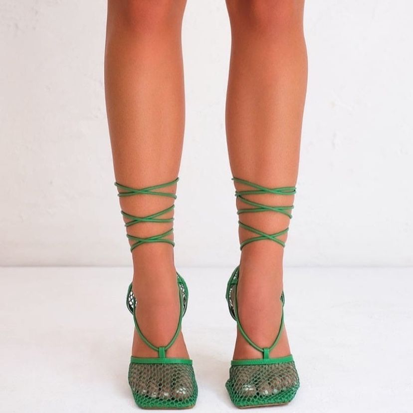 Sandales à talons Maille