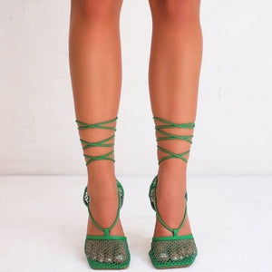 Sandales à talons Maille