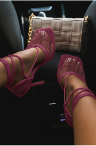 Sandales à talons Maille