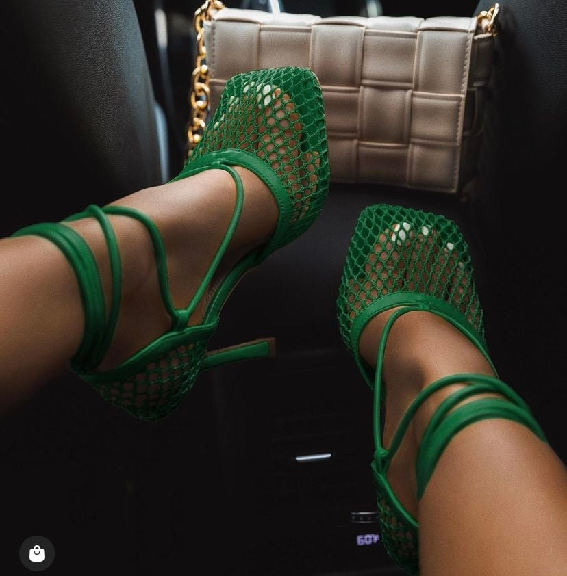 Sandales à talons Maille