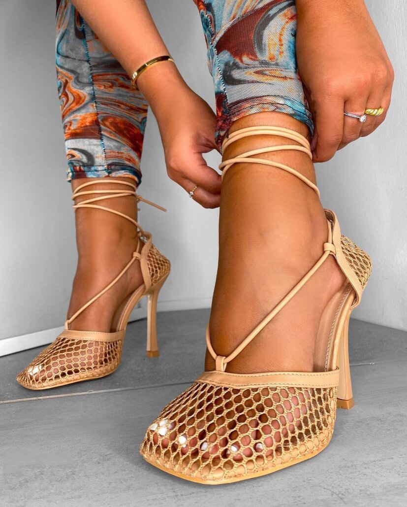 Sandales à talons Maille