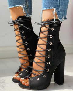 Sandales à talons Daim