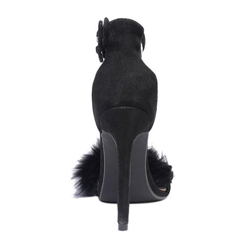 Sandales à talons fourrure Style