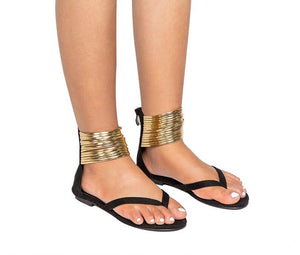 Sandales Gold